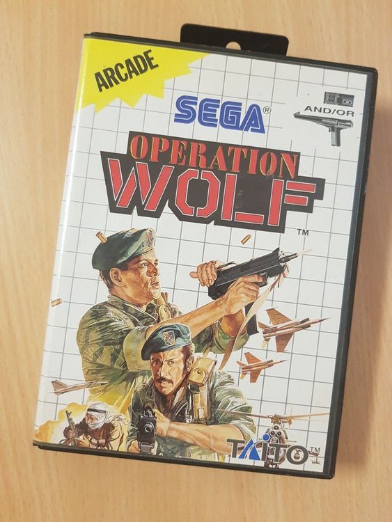 Jeu SEGA MASTER SYSTEM - Operation Wolf - Complet En Boîte - État Correct