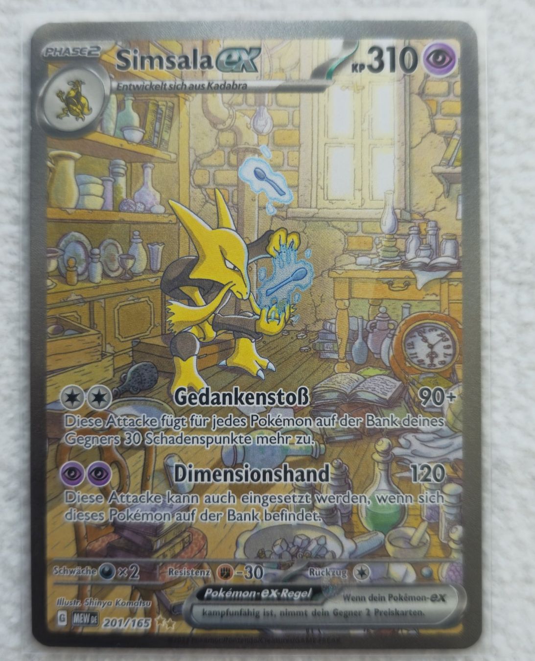 Pokémon Carte collezionabili: Simsala - 201/165 Promo DE – Usato da Zürich venduto da Enver90