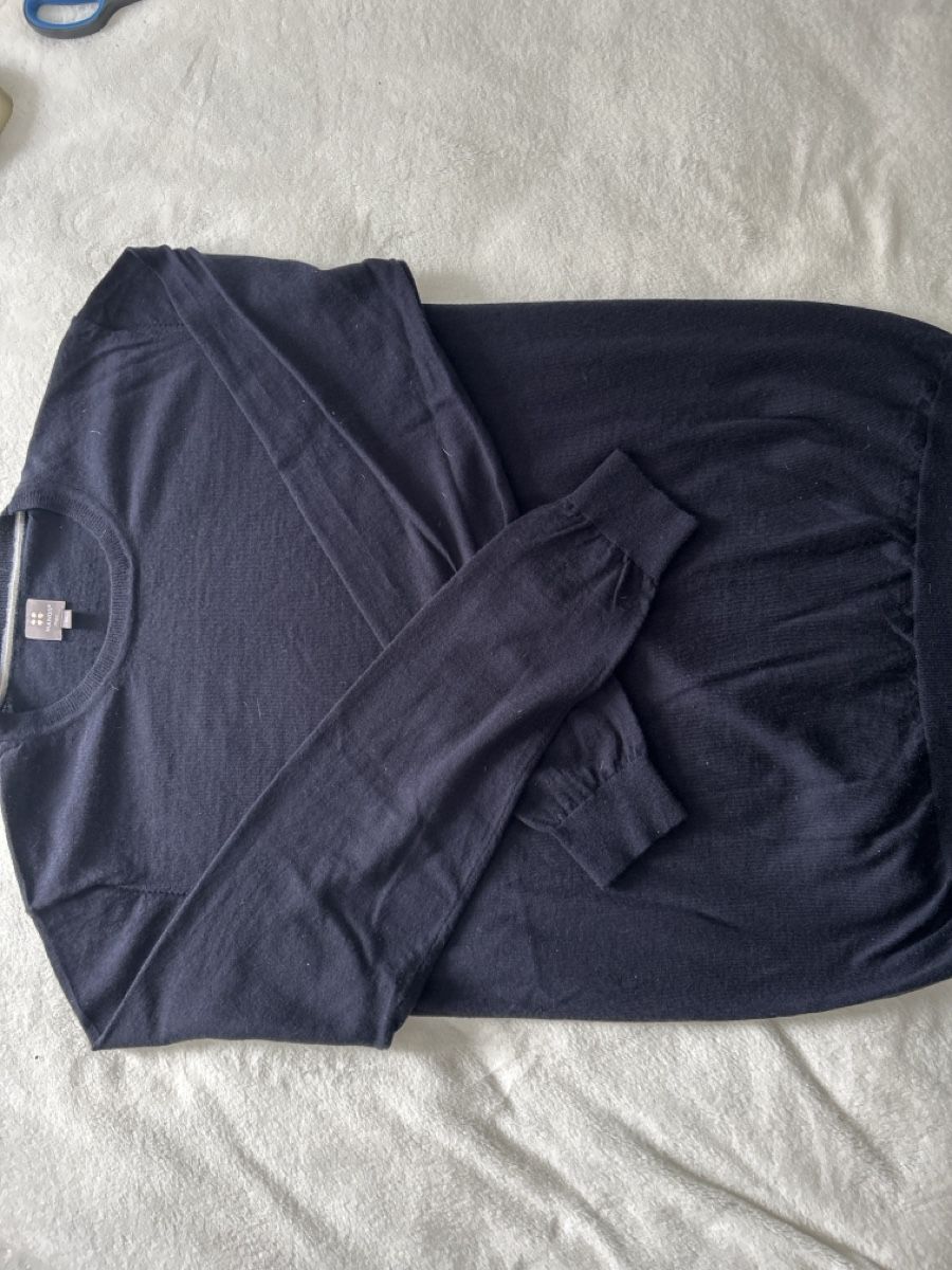 Manor Maglioni & Felpe: Strickpullover Manor 100% Schurwolle dunkelblau Gr. XL Herbs – Usato da St.Gallen venduto da lala19 3