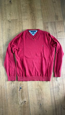 Tommy Hilfiger langarm Pullover rot