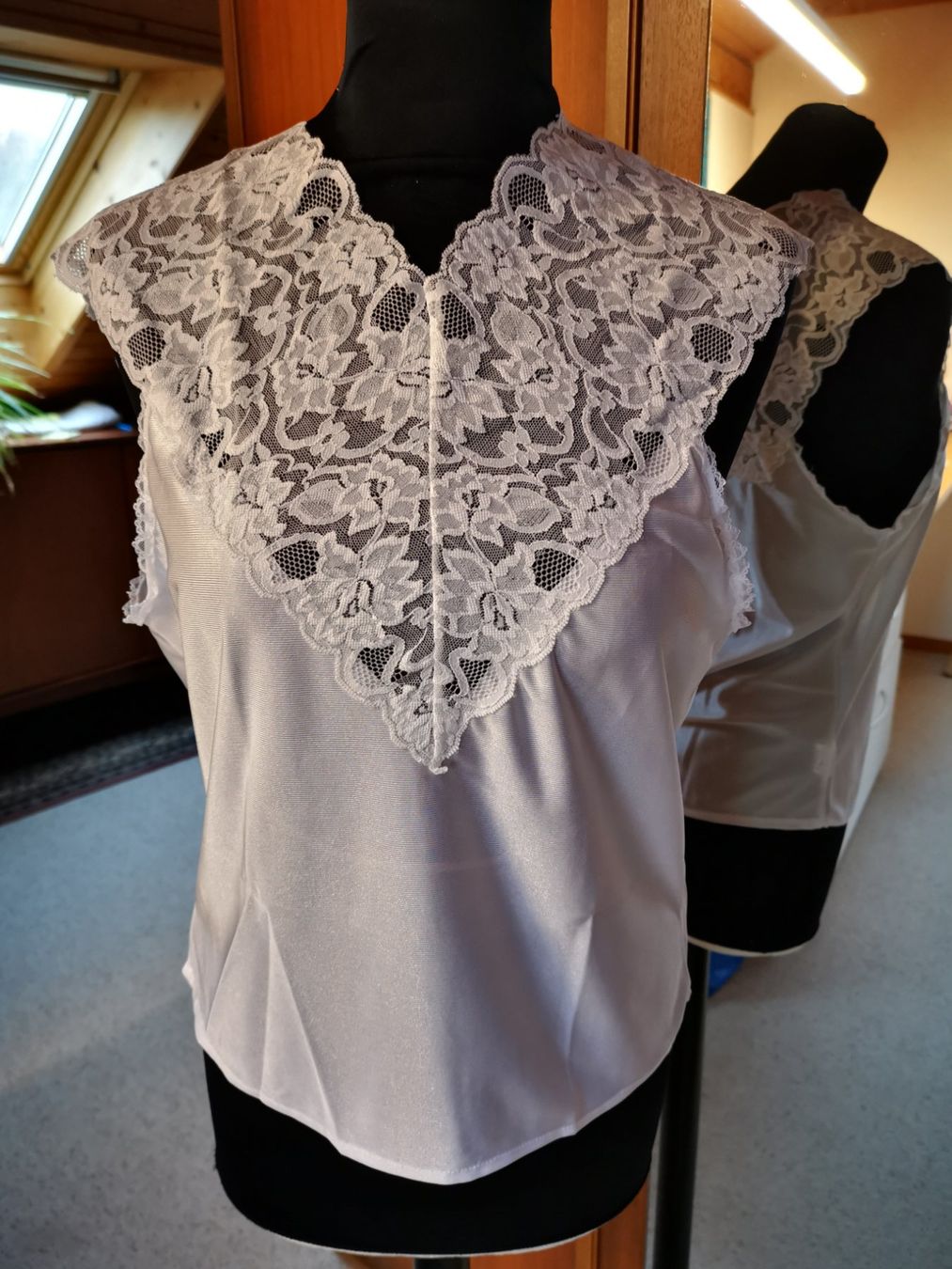 Top: Spitzenhemd weiss – Nuovo e nell'imballaggio originale da Seuzach venduto da NaehdesignMirjam