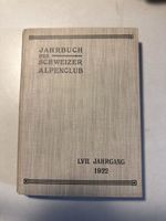 Schweizer Alpenclub Jahrbuch, 1922. Seltenes Sammlerstück!
