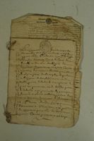 Alte Handschrift franz. 1682