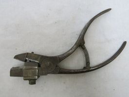 Fund Alt Patina Rar Kurios Vintage Kurios Leder-Schere