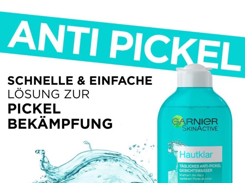 Garnier Hautklar Anti Pickel Gesichtswasser | Acheter sur Ricardo