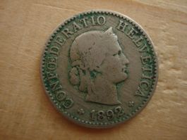 (S1) 5 Rappen 1892