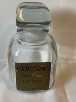Cognac Monsieur Givenchy Glasflasche Dekanter Karaffe Vintag