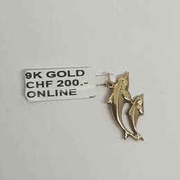 Ciondoli: Echt 9K Gold - Delfin Anhänger – Usato da Luzern venduto da Luzern-Goldhaus 2