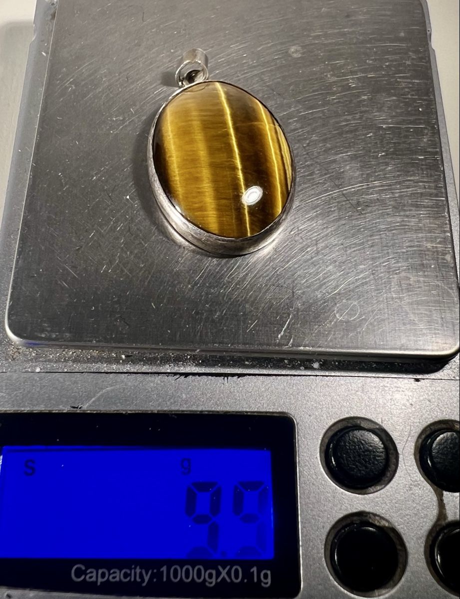 Ciondoli: Pendentif Oeil de Tigre Argent 925 – Usato da Genève venduto da DELIRBEADS 9