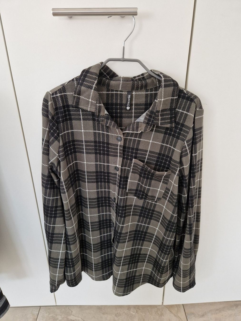 Camicette: Karo-Bluse von Chicorée, Grösse M – Usato da Niederrohrdorf venduto da Miripfiri