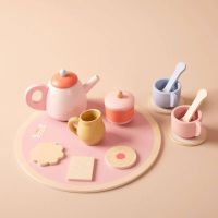 Holz Teeservice Spielset für Kinder ab 3 Jahren