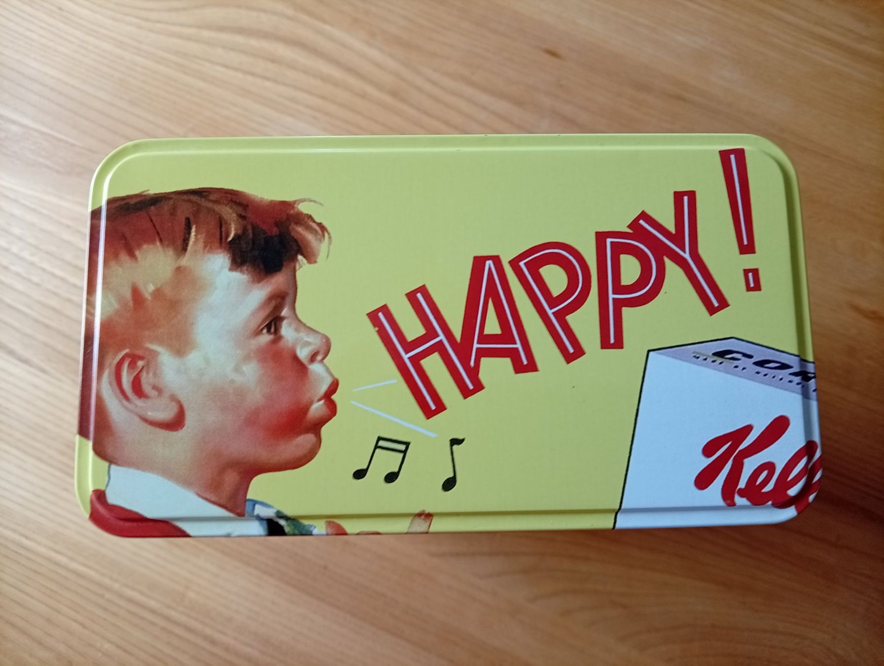 Contenitori & Simili: Tolle Kelloggs Cornflakes Blechdose, cooles Design Höhe 25cm – Usato da Luzern venduto da Seri4 2