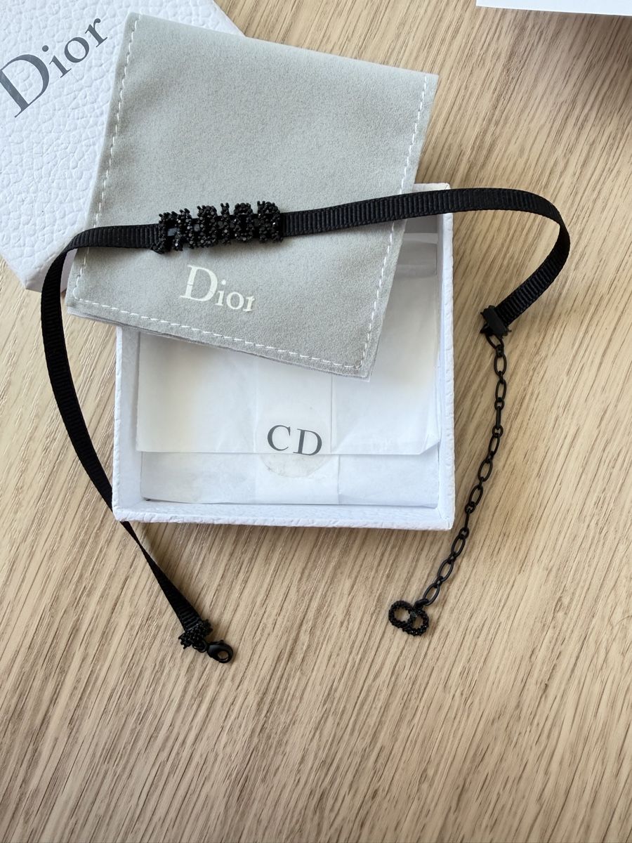 Dior Catenine: Dior Choker schwarz mit Strass  – Usato da Killwangen venduto da was.sharp 3