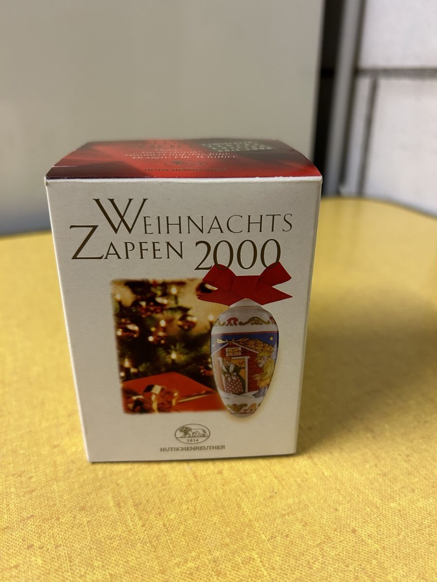 Hutschenreuther Tutte le decorazioni: Weihnachtszapfen 2000, limitiert, OVP – Nuovo e nell'imballaggio originale da Lanzenhäusern venduto da vic63