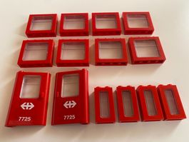 LEGO - ROTE - EISENBAHN - FENSTER