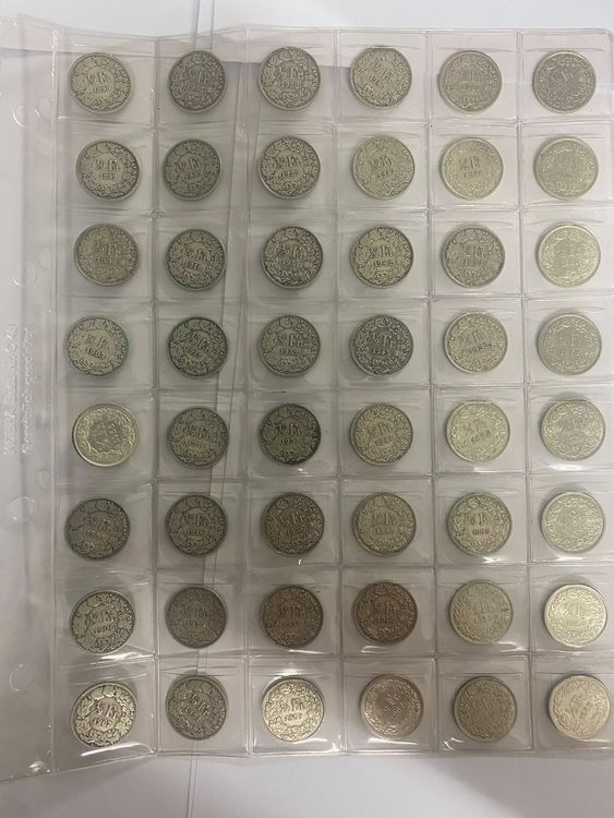 48 Stk 50 Rp Div Jahre Silber (Gebraucht) in Ballwil für CHF 68 – mit ...