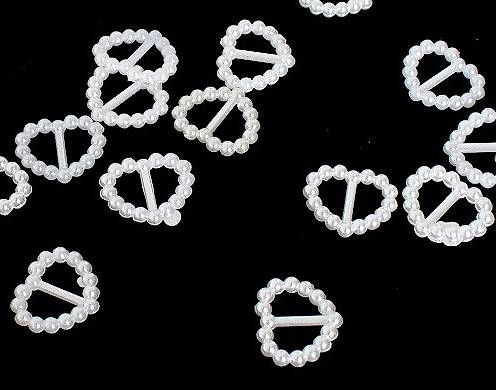 Bastelsets: Perlenherz mit Steg weiss 17mm – Neu (gemäss Beschreibung) aus Schlatt TG von annesbuecher