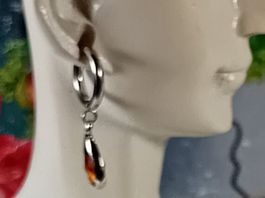 ohrring edelsthal,,,,mit modeschmuck,,,glanzig