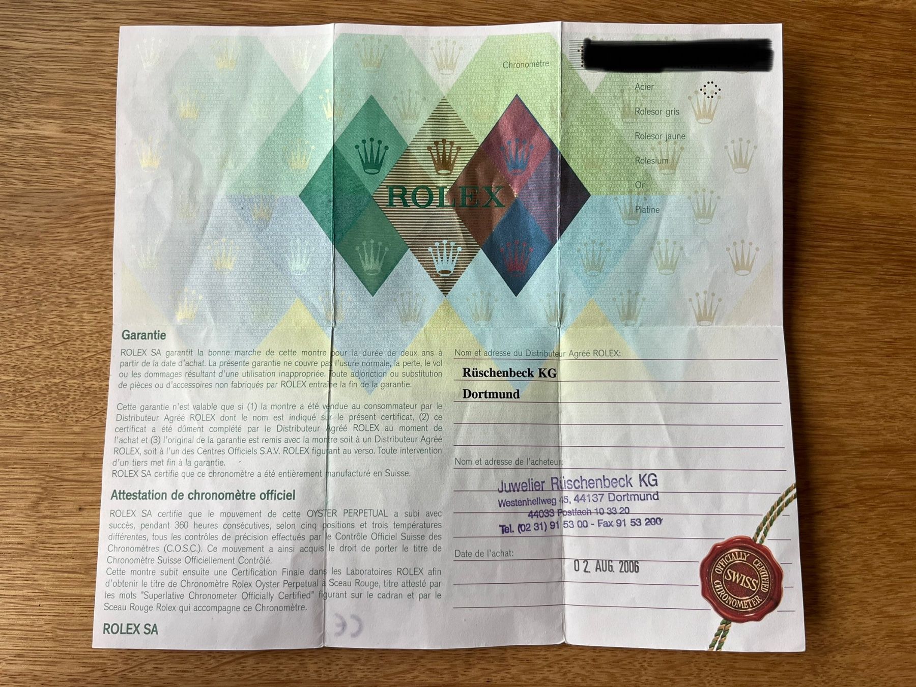 Rolex Orologi: Rolex Datejust mit Rolex Zifferblatt FULLSET – Nuovo (secondo la descrizione) da Horw venduto da Richmond_Watches 4