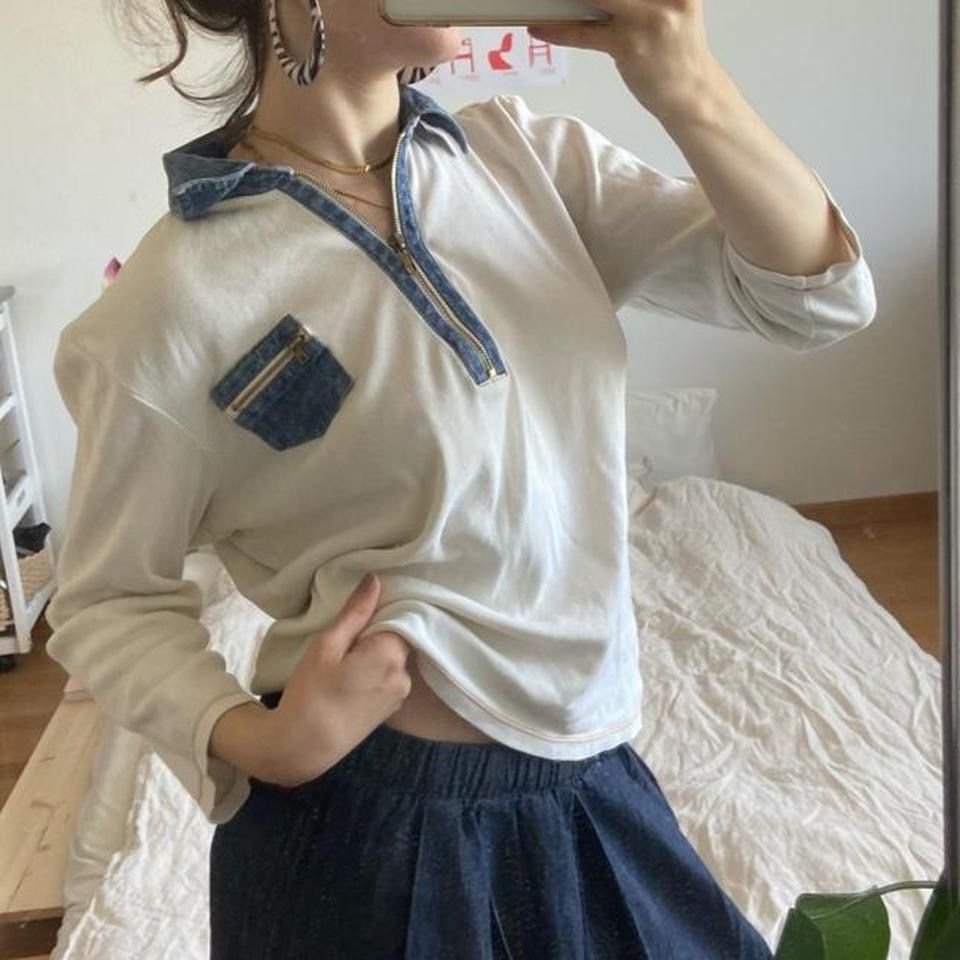 DKNY Maglioni & Felpe: WEISSES DKNY JEANS OBERTEIL – Usato da Spiegel b. Bern venduto da lololita