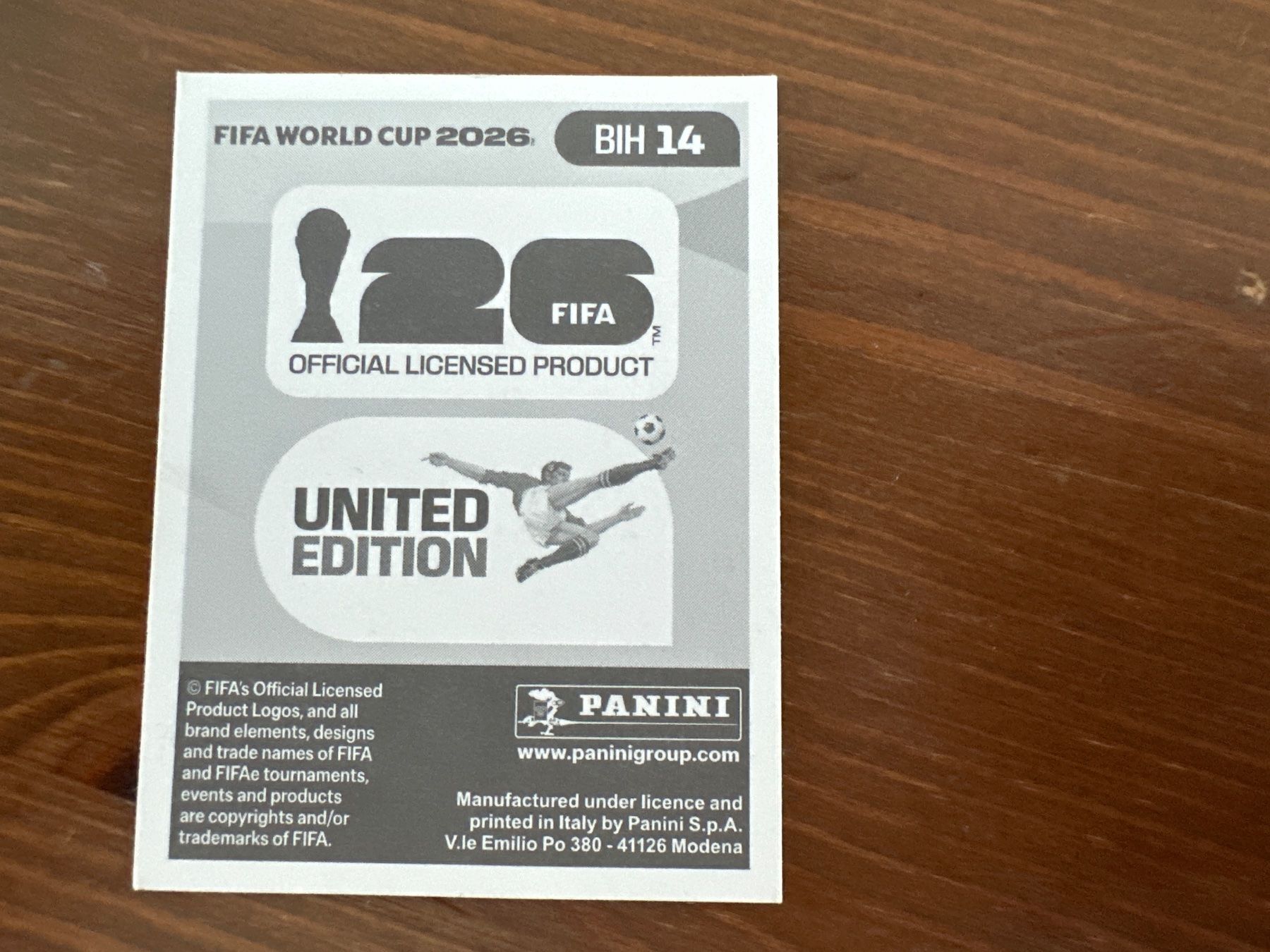 Panini Carte collezionabili: Panini BIH 14 FIFA World Cup 2026 – Nuovo e nell'imballaggio originale da Würenlos venduto da gtvlady_82 1