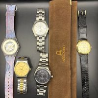 Lot de 5 montres Tissot, Seiko, Swatch et Agostino