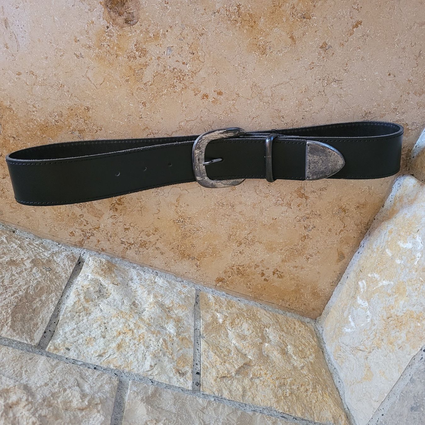 Cinture: schwarzer Gurt 70 cm lang, 3.9 cm breit – Usato da Hondrich venduto da Ebro01 3