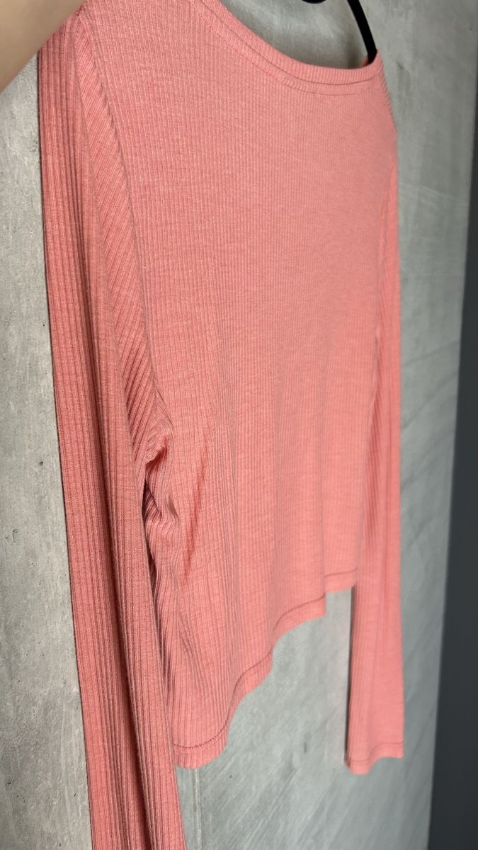 Topshop Top: Topshop Langarm, Gr. 40, Rosa/Lachs – Usato da Frenkendorf venduto da ana_h7dx 7