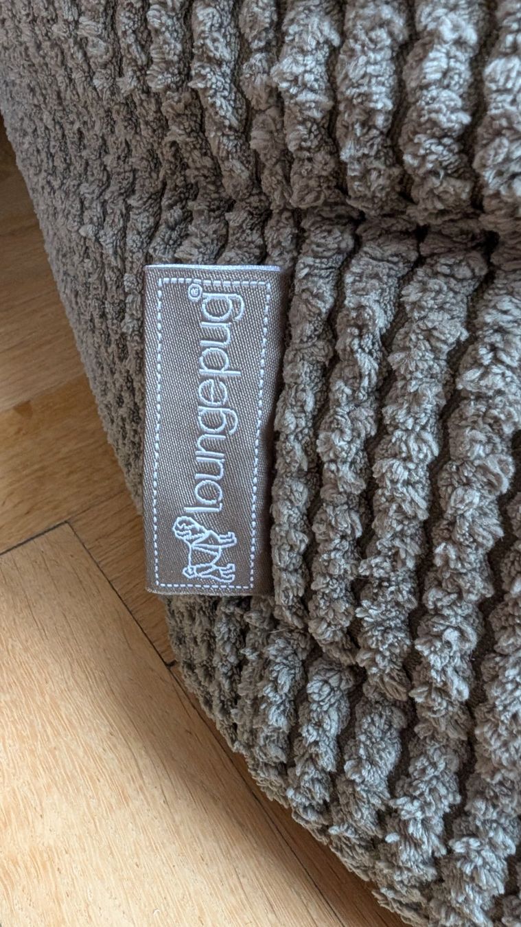 Lounge Pug Poltrone: Big Bertha Lounge Pug Sessel mit Hocker, grau – Usato da Bern venduto da lauterhaas 2