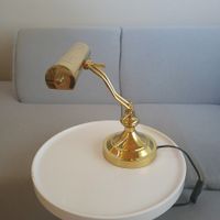 80-90er Jahren / Pianolampe / Bankierlampe aus Messing
