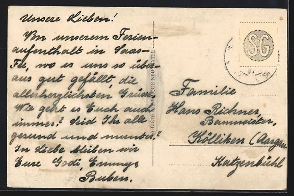Cartes postales: AK Saas-Fee, Panorama mit Mischabelkette – D'occasion à Berlin par bartko-reher 1
