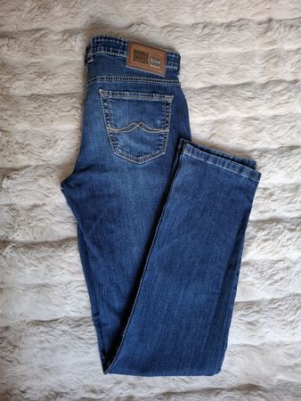 JOKER Double Saddle Stitched Jean Homme W33/L36 Bleu