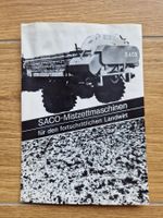 Original Prospekt SACO Mistzettmaschinen für Transporter