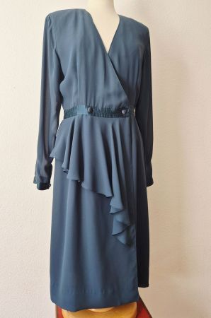 KLEID DRESS 100% VINTAGE M 38 , TOP MIT JACKE MANTEL BLAZER