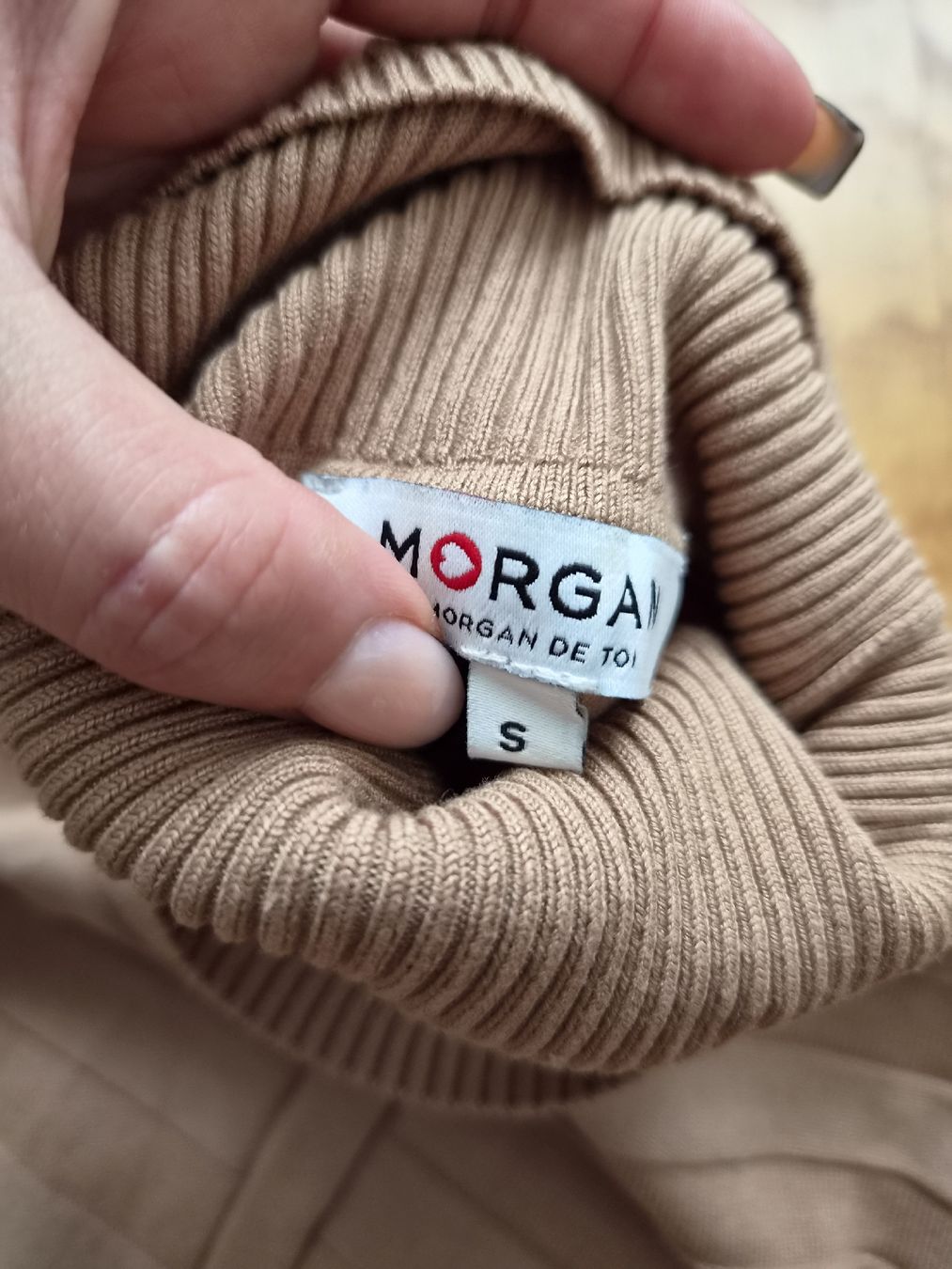 Morgan Maglioni & Felpe: Rollkragenpullover braun/beige, Morgan, Gr. S – Usato da Fislisbach venduto da mgr_yy8b 1
