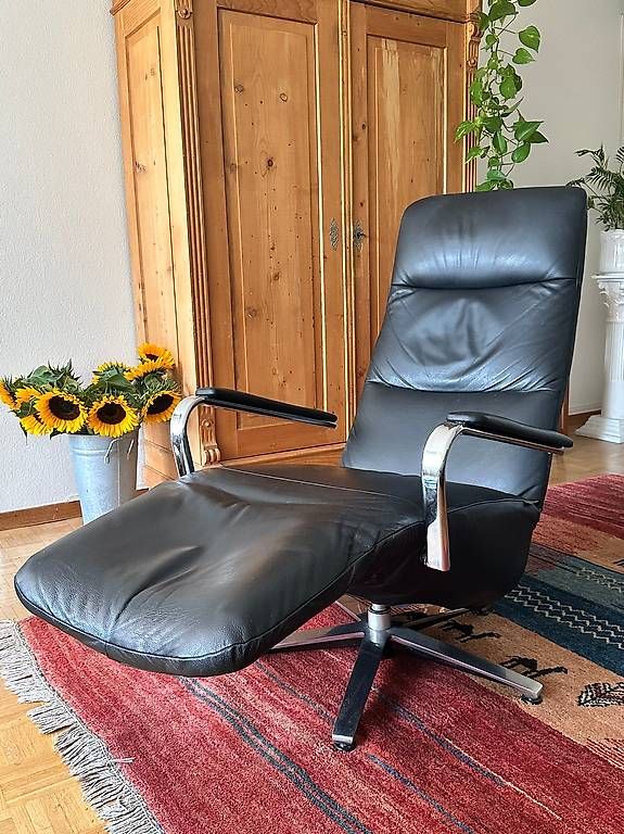 Strässle Poltrone: Relax Sessel echt Leder - Strässle – Usato da Zug venduto da roliro54 1