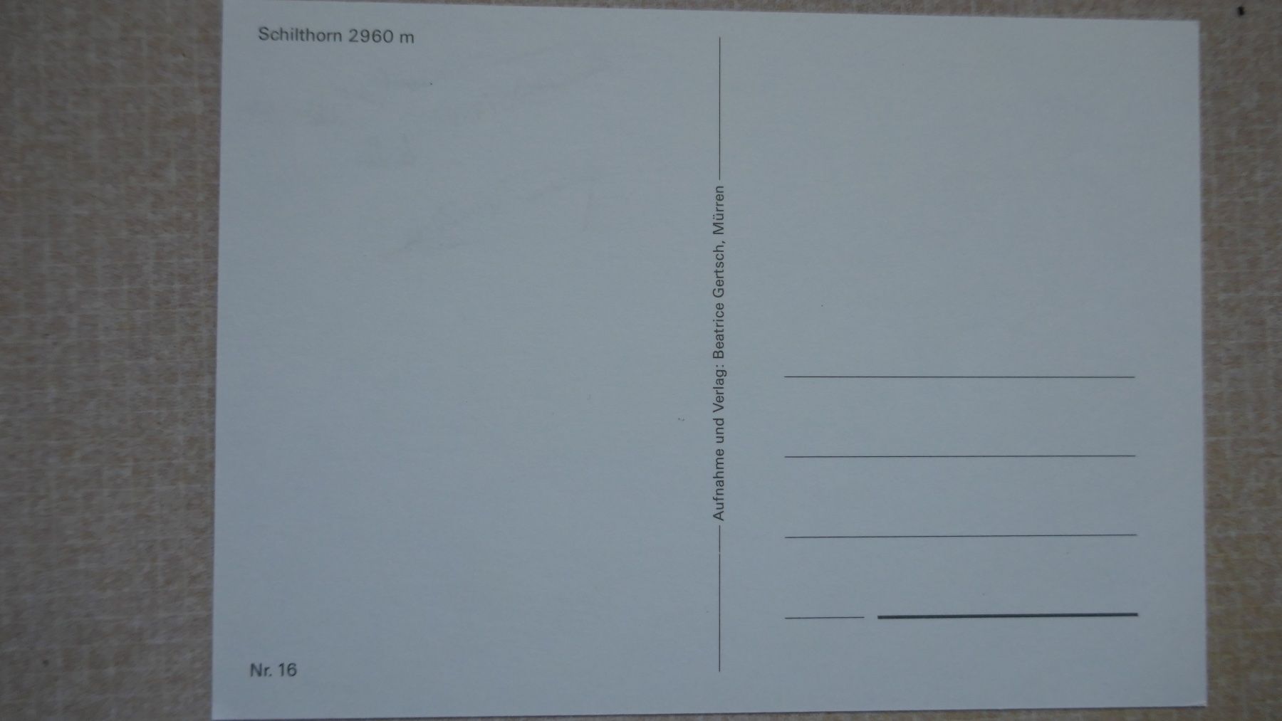 Cartoline postali: Schilthorn – Usato da Oberriet SG venduto da ret_7j2k 1