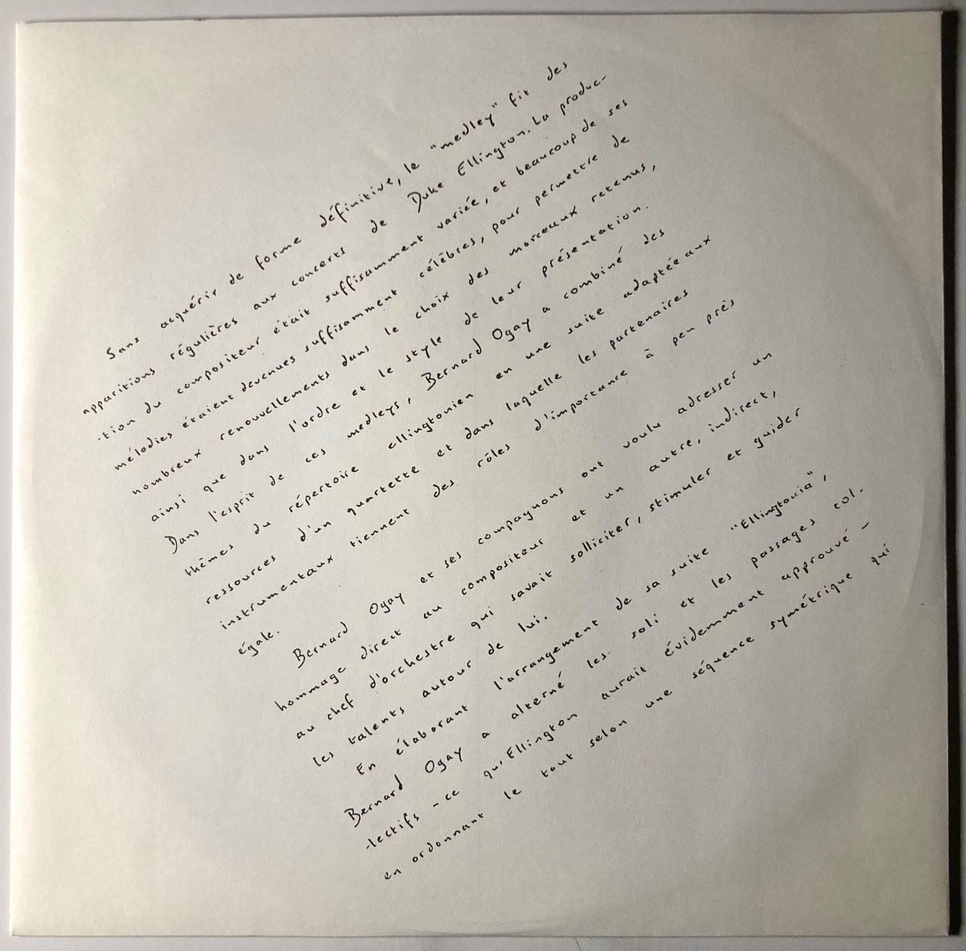 Schallplatten: J4ZZ - ELLINGTONIA – Gebraucht aus Poliez-Pittet von Newtown-Records 2