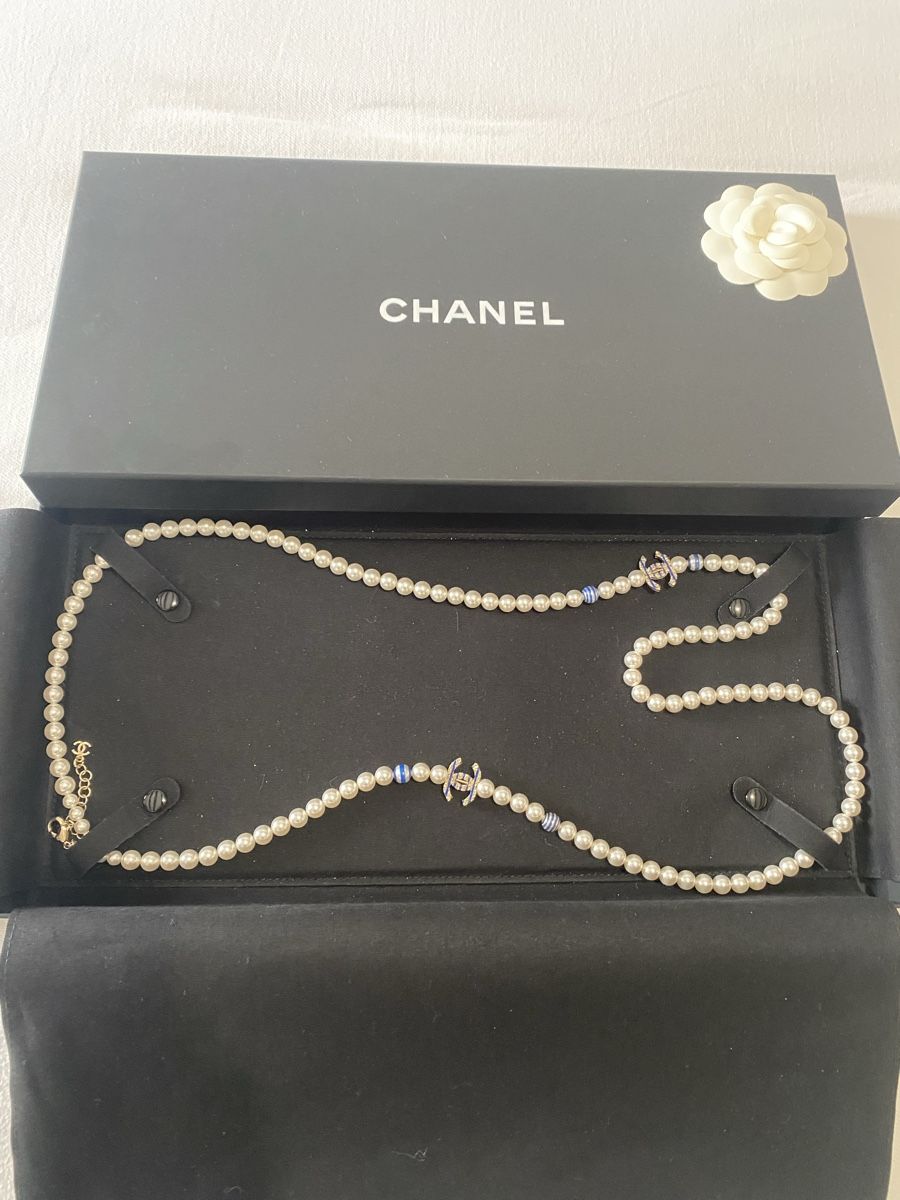 Chanel Ketten: Sautoir perles Chanel CC - New – Neu und originalverpackt aus Corsier GE von tanamera