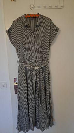 Robe chemise Marella rayée, ceinture, taille 42