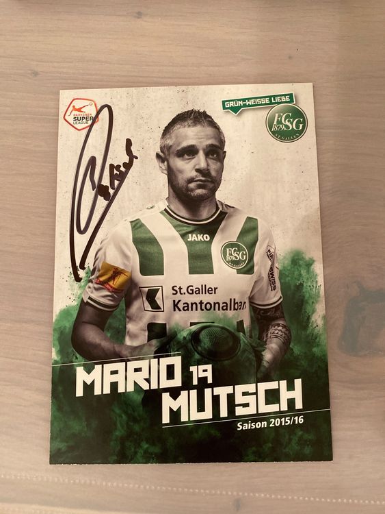 Mario Mutsch Fcsg Autogramm Kaufen Auf Ricardo