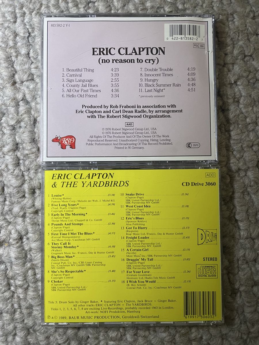 CDs: 2x Eric Clapton  – D'occasion à Reinach AG par trigger7811 2
