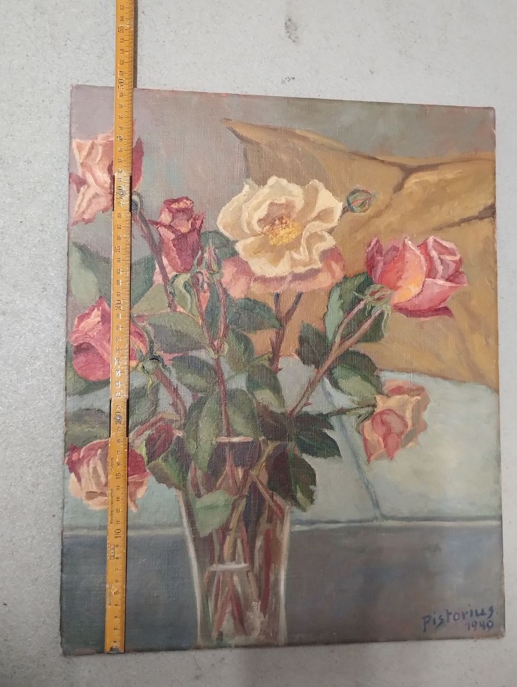 Gemälde: Ölgemälde Rosenstrauss von Pistorius 1940 – Neu (gemäss Beschreibung) aus Zürich von danihell 1