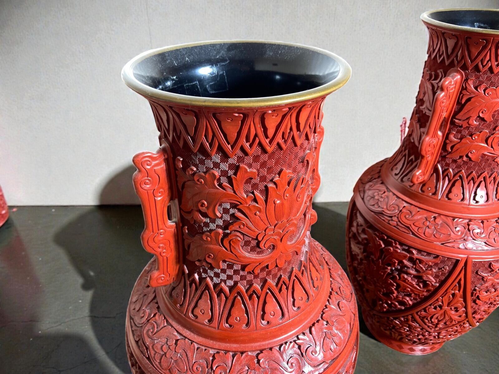 Dipinti: 1 Paar Lackvasen - Diaoqi China – Usato da Zürich venduto da kunstkauf 3