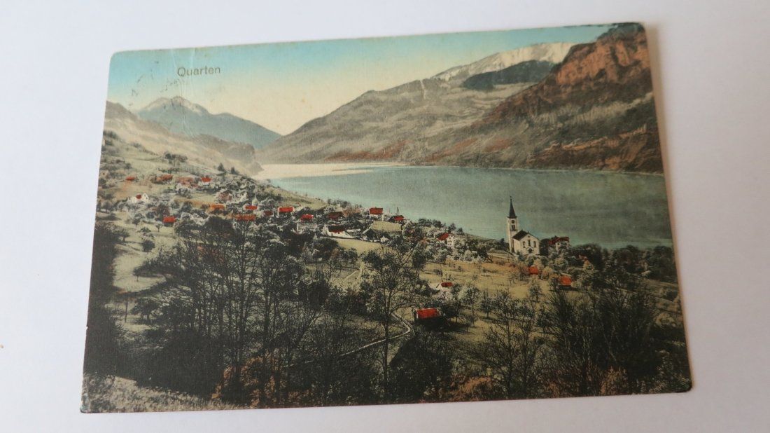 Cartoline postali: Quarten / SG - um ca. 1920 – Usato da Jona venduto da centumprata