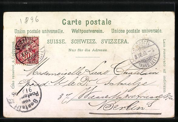 Cartes postales: Litho Neuchâtel, Vue générale, Dampfe – D'occasion à Berlin par bartko-reher 1
