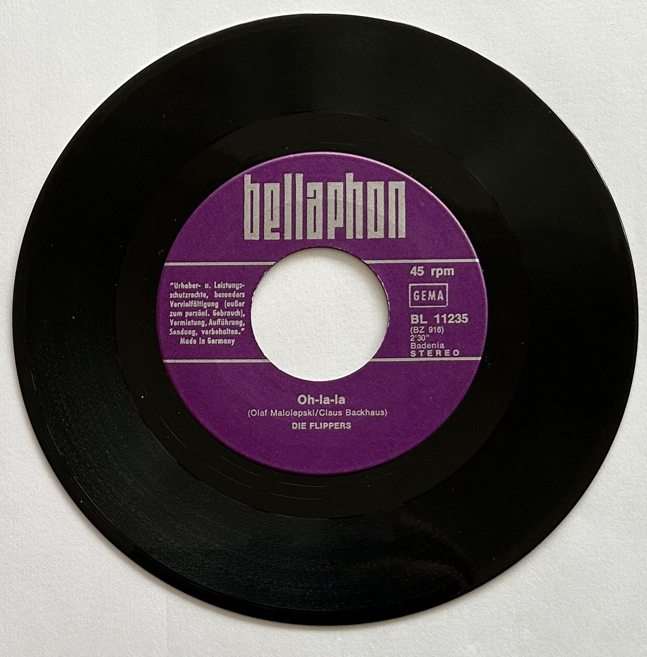 Dischi in vinile: Die Flippers / Bleib mir treu / Vinyl Single – Usato da Spiez venduto da martin-7973 3