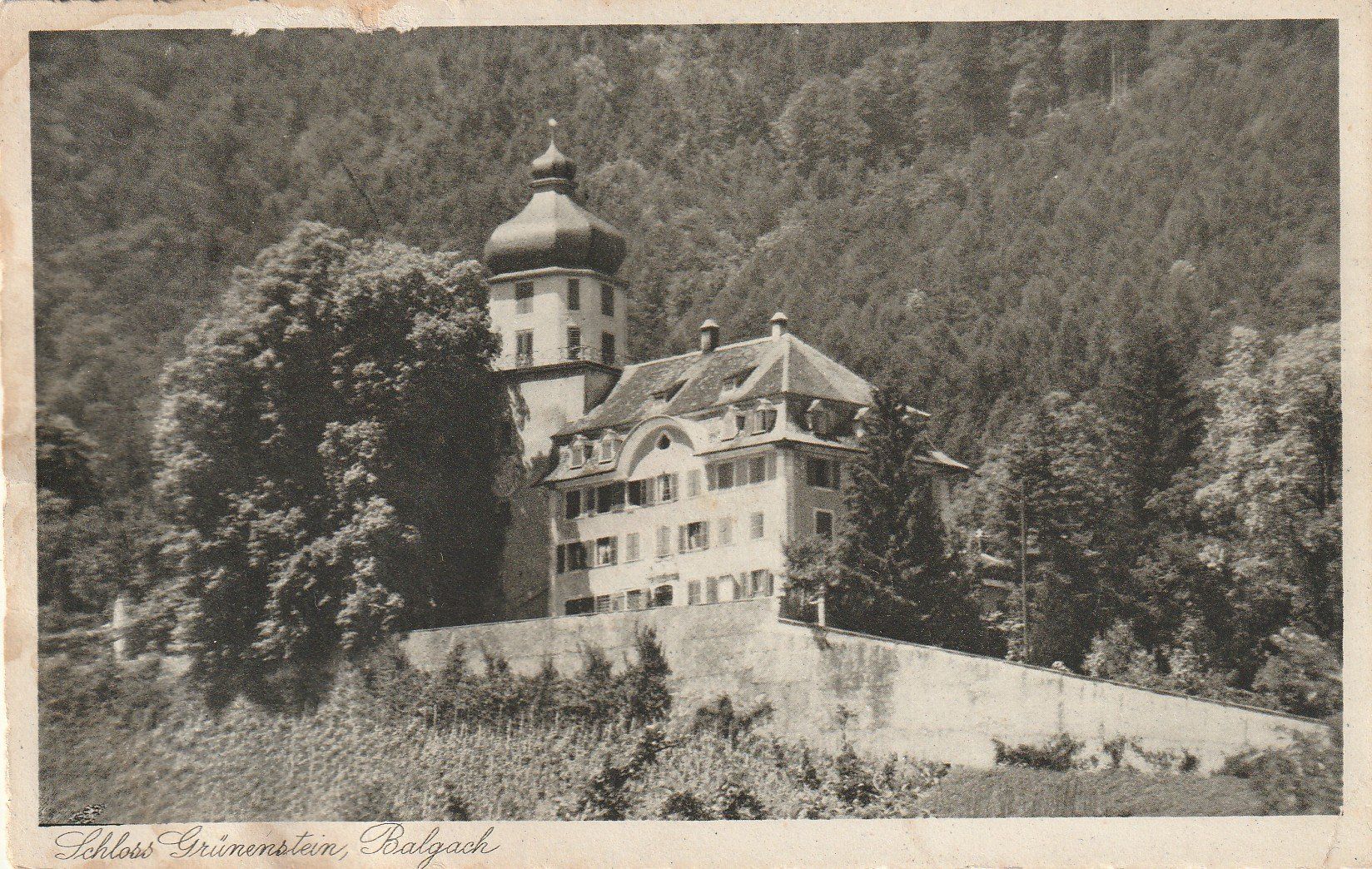 Ansichtskarten: Balgach Schloss Grünstein – Gebraucht aus Rorschacherberg von fratovi2