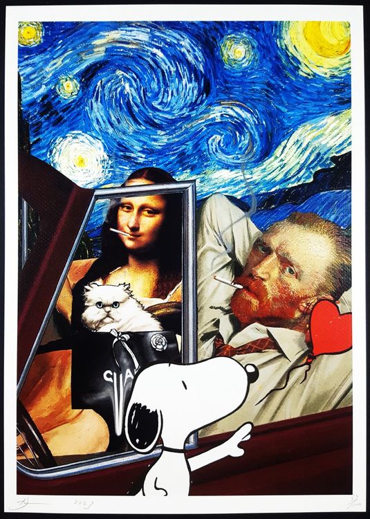 Death NYC Pop Art Druck Snoopy Love Lisa Chanel Cat Van Gogh | Kaufen ...