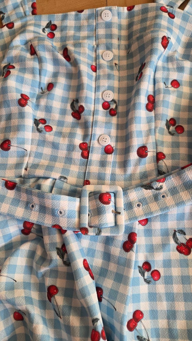 Robes: Rockabilly Kleid Karo Kirsche Retro Style XL – D'occasion à Weggis par Leeclipse 2